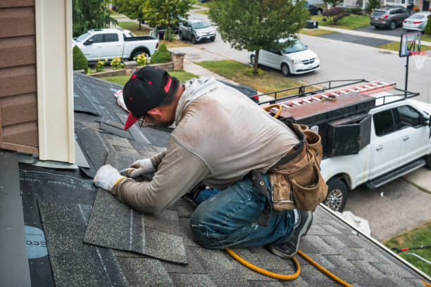 Professional Roofing technician working in Loveville, MD